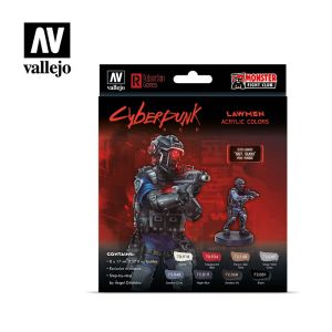 Vallejo Cyberpunk Combat Zone (x8) & Figure # 72308