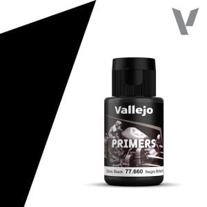 Vallejo 60ml Metal Color - Gloss Black Primer # 73660