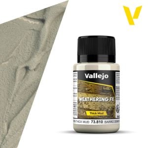 Vallejo Weathering Effects 40ml - Light Brown Thick Mud # 73810