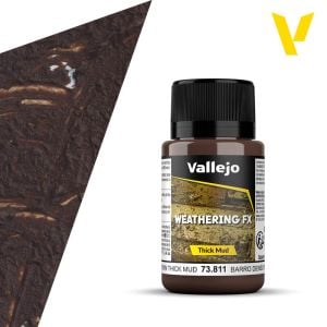 Vallejo Weathering Effects 40ml - Brown Thick Mud # 73811