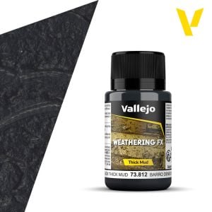 Vallejo Weathering Effects 40ml - Black Thick Mud # 73812