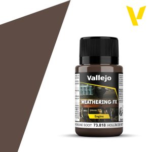 Vallejo 40ml Weathering Effects Brown Engine Soot # 73818