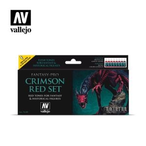 Vallejo Fantasy Set Crimson Red Set # 74103