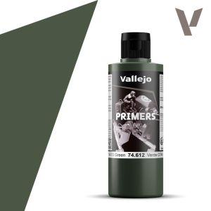 Vallejo 200ml Polyurethane Primer NATO Green # 74612