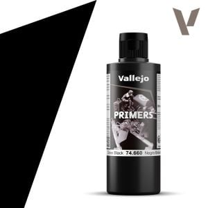 Vallejo 200ml Metal Color - Gloss Black Primer # 74660