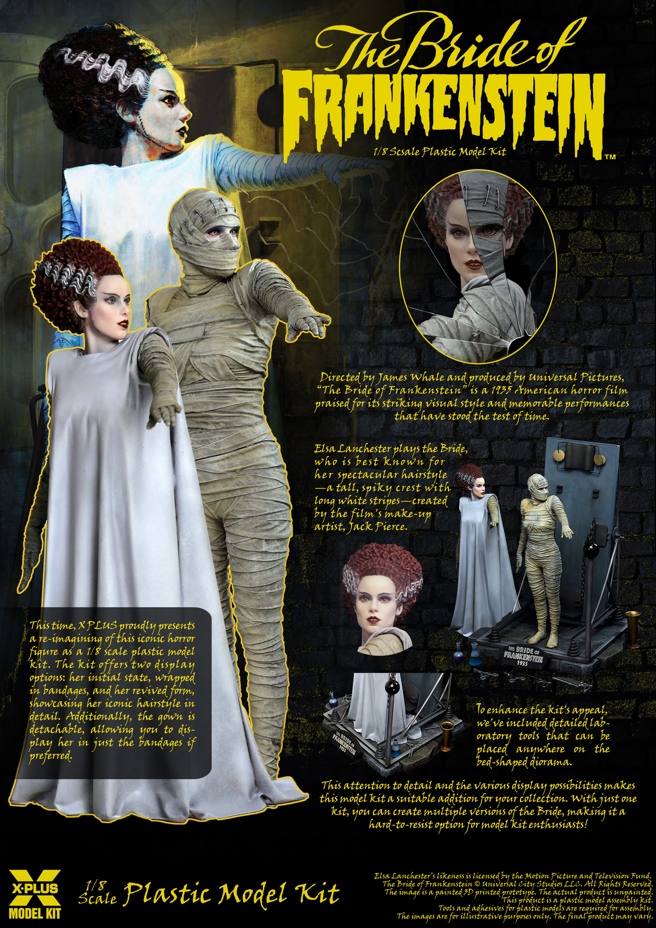 X PLUS 1/8 The Bride Of Frankenstein # 200215CP