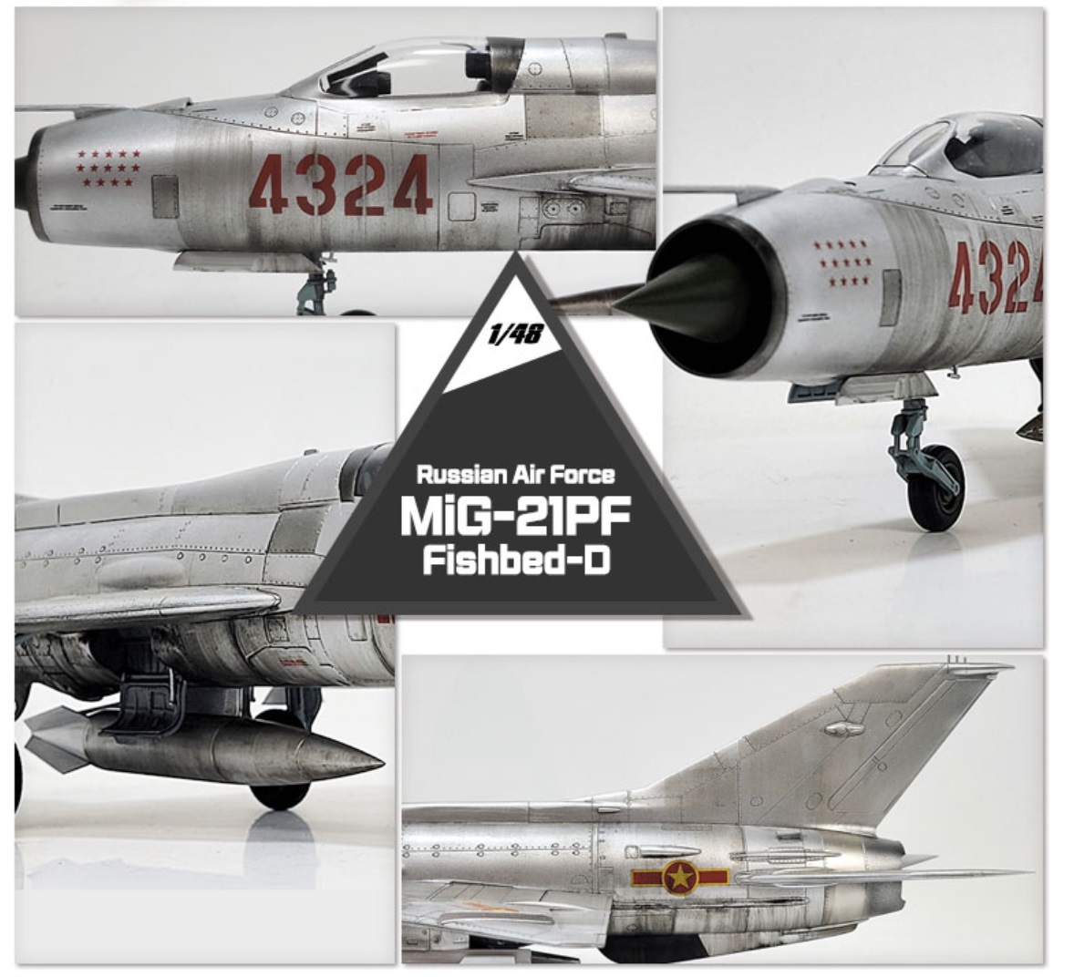 Academy 1/48 Mikoyan MiG-21PF Fishbed-D # 12320