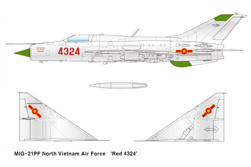 Academy 1/48 Mikoyan MiG-21PF Fishbed-D # 12320