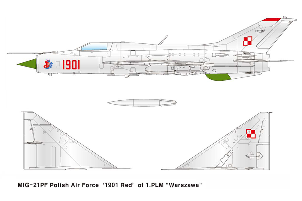 Academy 1/48 Mikoyan MiG-21PF Fishbed-D # 12320