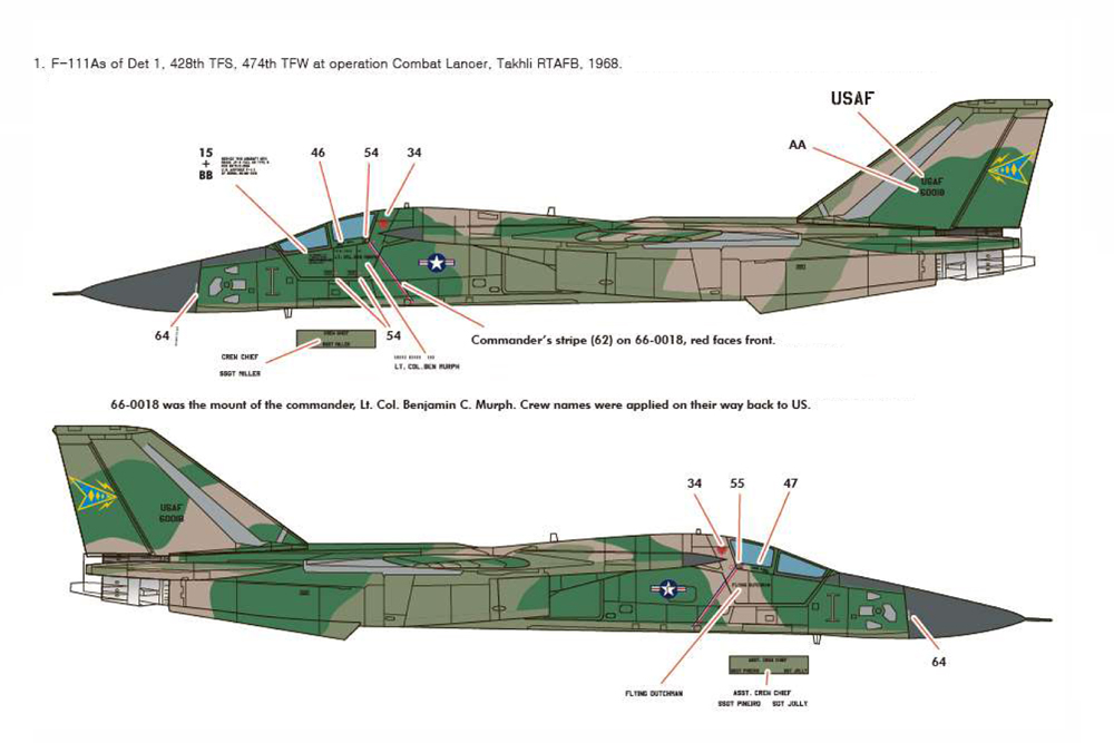 Academy 1/48 General Dynamics F-111A Vietnam War # 12360