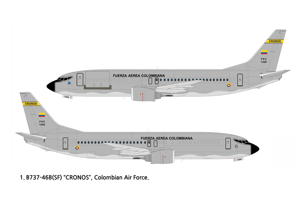 Academy 1/144 Boeing 737 Colombian Air Force # 12639