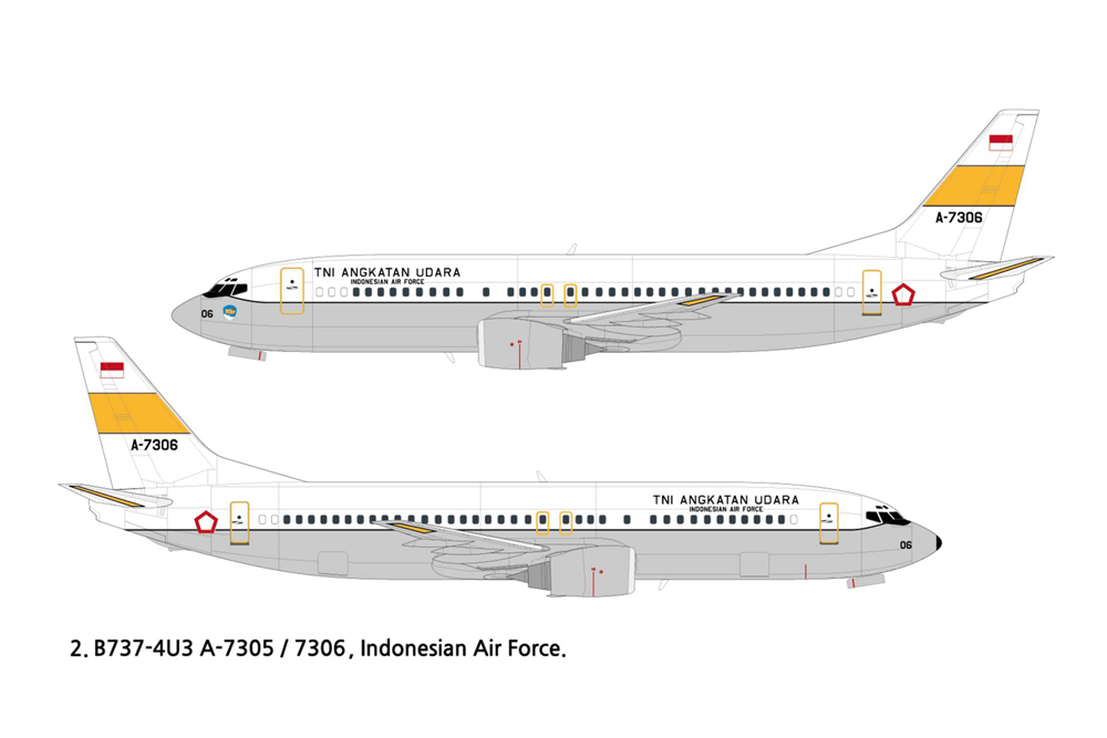 Academy 1/144 Boeing 737 Colombian Air Force # 12639