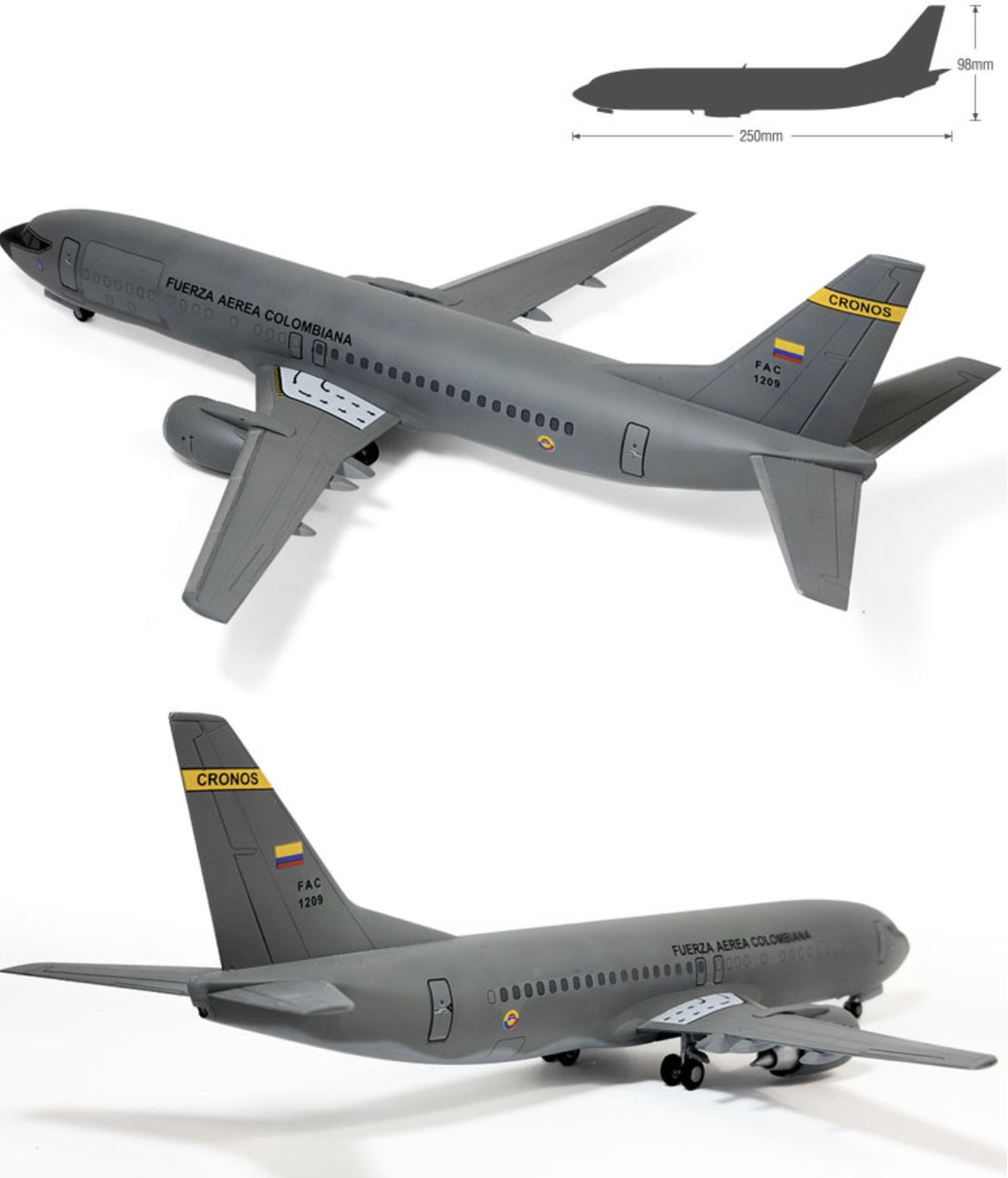 Academy 1/144 Boeing 737 Colombian Air Force # 12639