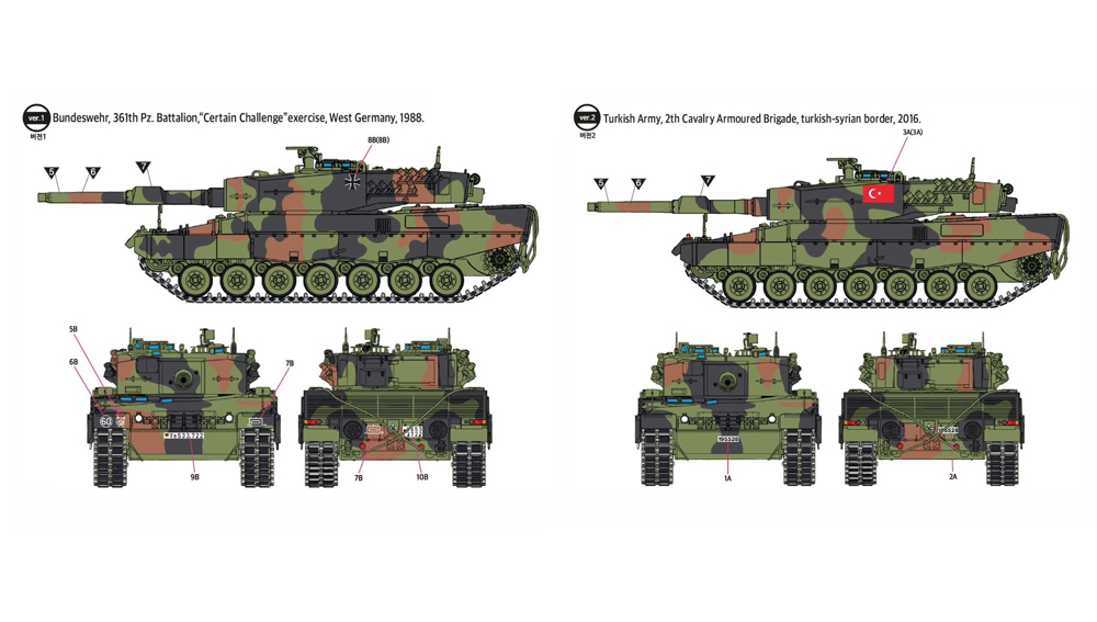 Academy 1/72 German Army Leopard 2A4, ca.1980s-2000s # 13428