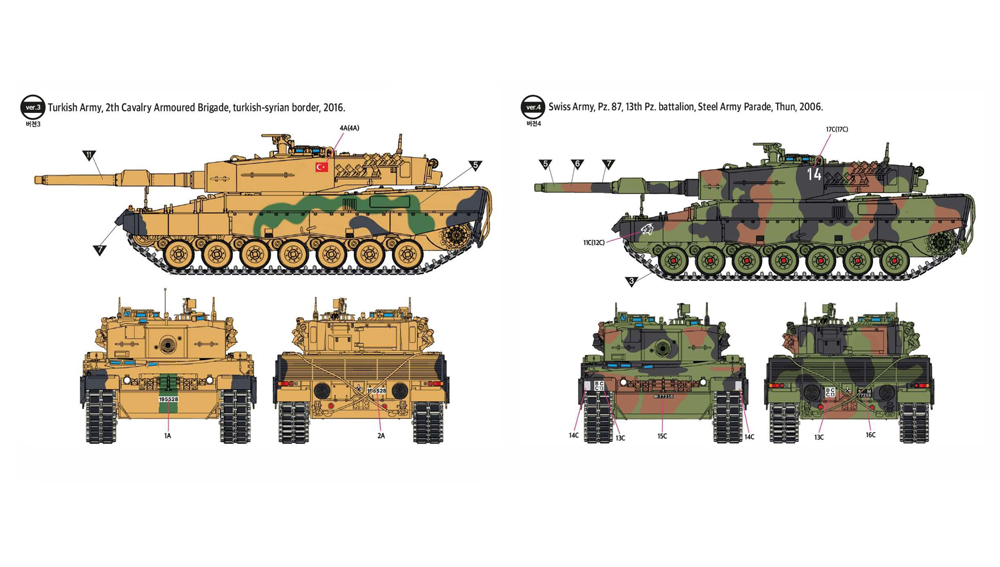 Academy 1/72 German Army Leopard 2A4, ca.1980s-2000s # 13428