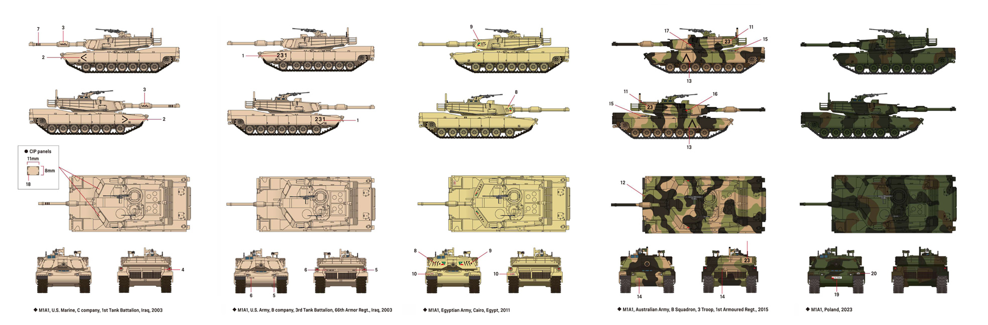 Academy 1/72 M1A1 Abram # 13430