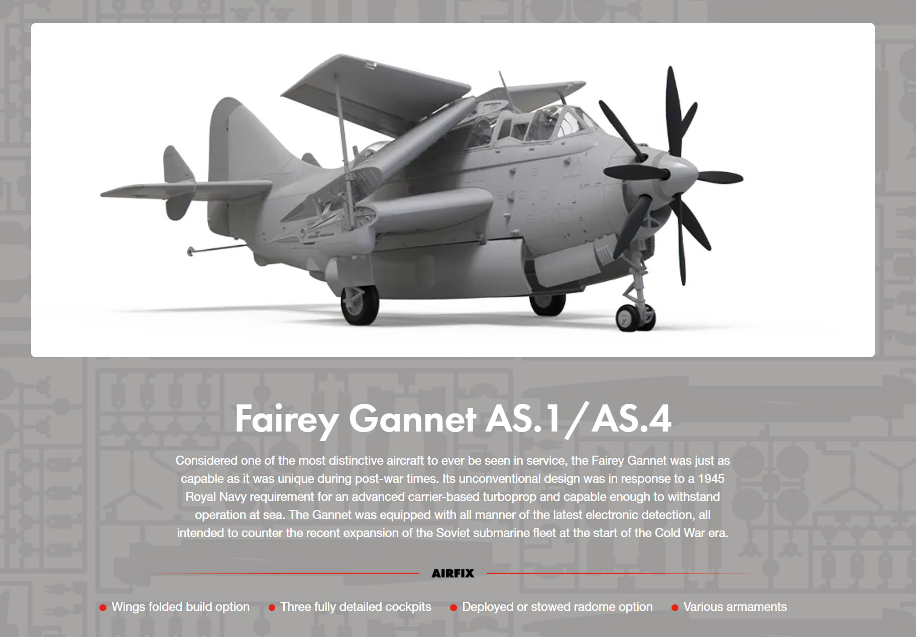 Airfix 1/48 Fairey Gannet AS.1/AS.4 # 11007