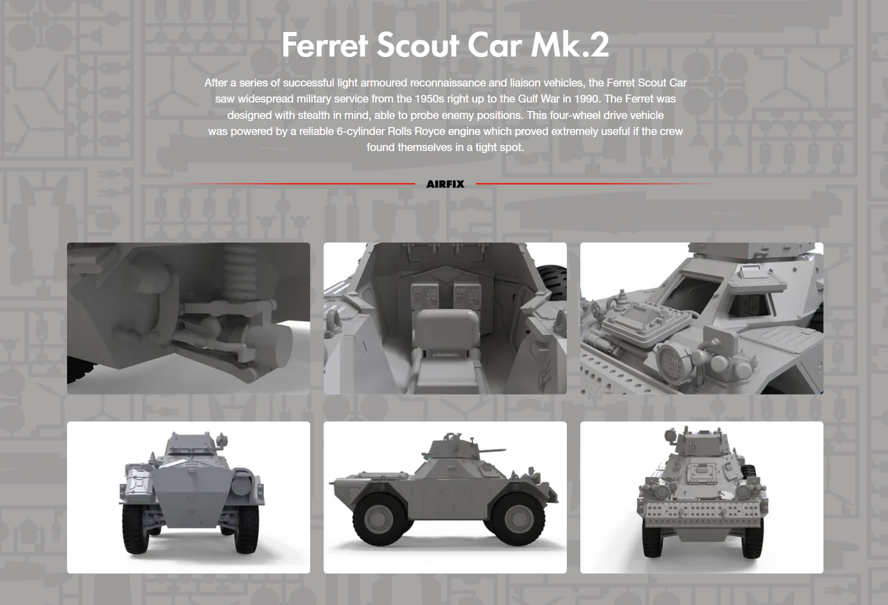 Airfix 1/35 Ferret Scout Car Mk.2 # 1379