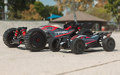 ARRMA TYPHON GROM 223S BLX BASH-ANYWHERE SMALL-SCALE SIZE