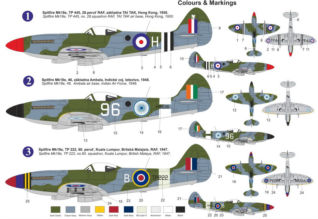 AZ Model 1/72 Supermarine Spitfire Mk.18e 'Asian Territory' # 7883