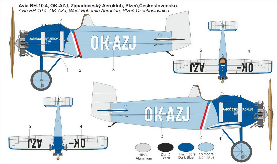 Kovozavody Prostejov 1/72 Avia BH-10 'OK-AZJ' # 72001