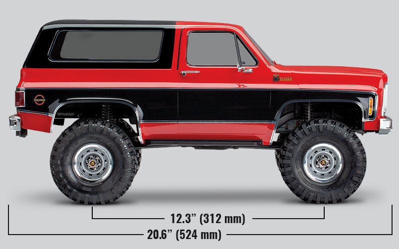 TRX-4 Data Side Sizes 