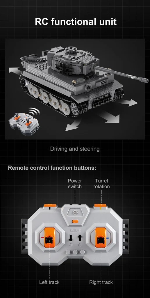 CaDA 1/35 RC Tiger Tank # 61071W