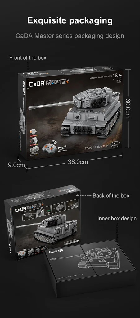 CaDA 1/35 RC Tiger Tank # 61071W