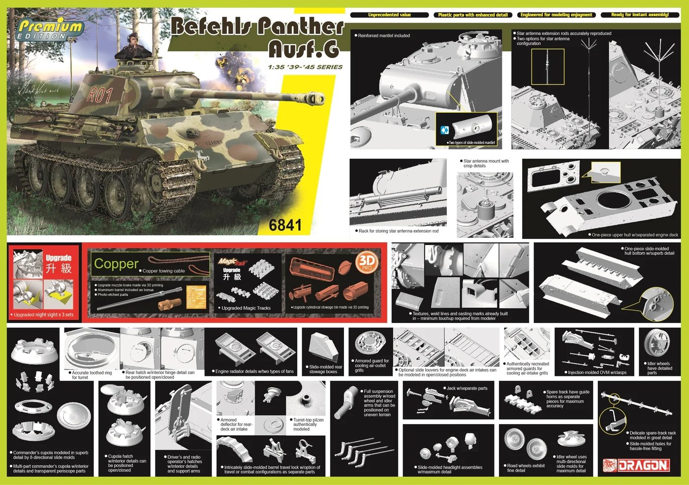 Dragon 1/35 Befehls Panther Ausf.G (Premium Edition) # 6841