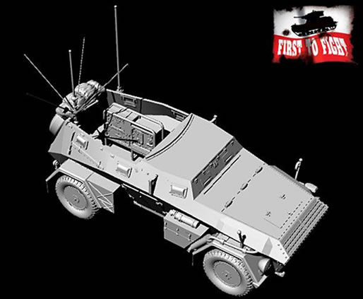 First To Fight Kits 1/72 Sd.Kfz.247 Ausf.B German Command Car With Radio # # 110