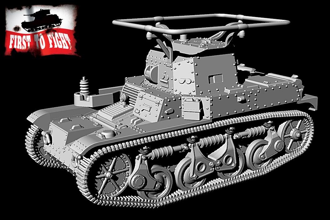 First To Fight Kits 1/72 French light command tank AMR 35 ADF1 # 113