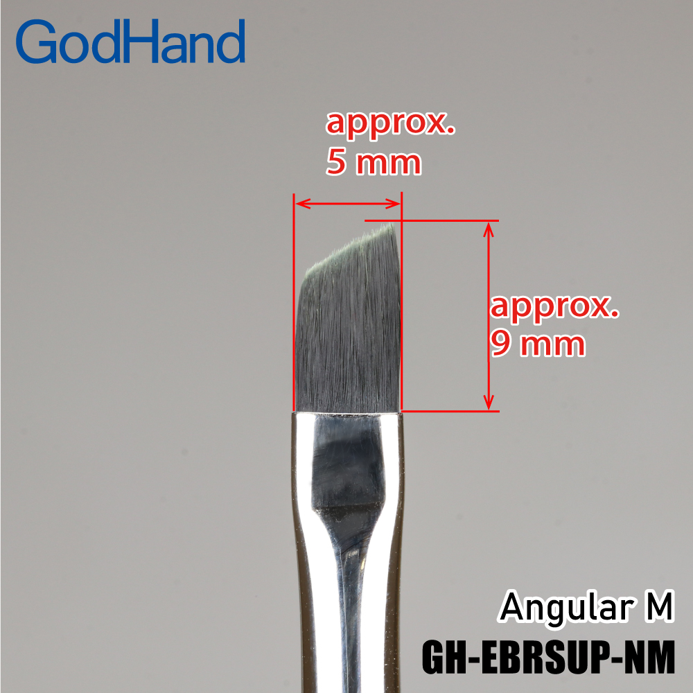  GodHand Brushwork Softest Angular Brush M Made In Japan # GH-EBRSUP-NM