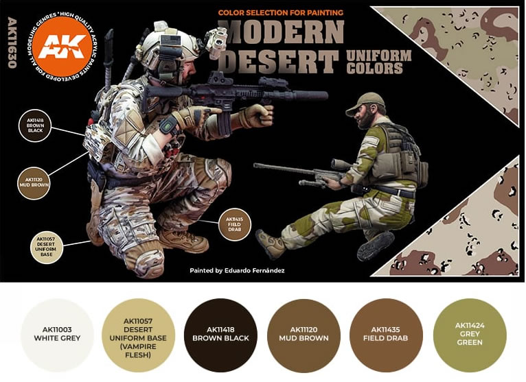 AK Interactive 3rd Gen Modern Desert Uniform Colors # 11630