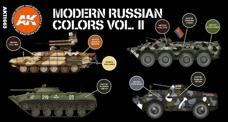 AK Interactive 3rd Gen Modern Russian Colors Vol 2 # 11663