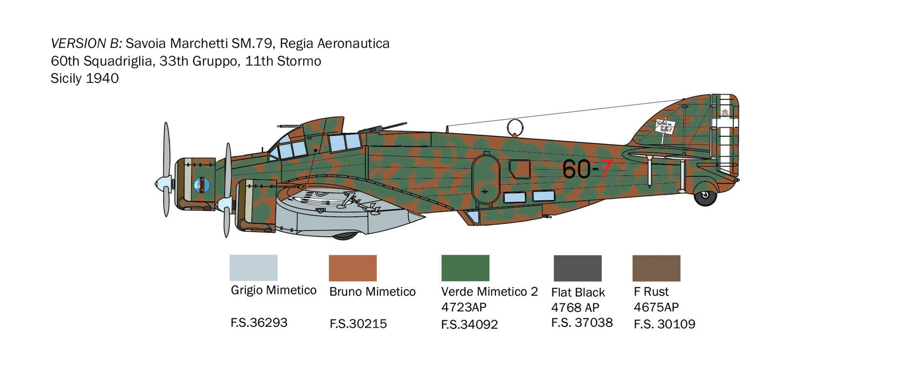 Italeri 1/72 Savoia-Marchetti SM.79 # 1412