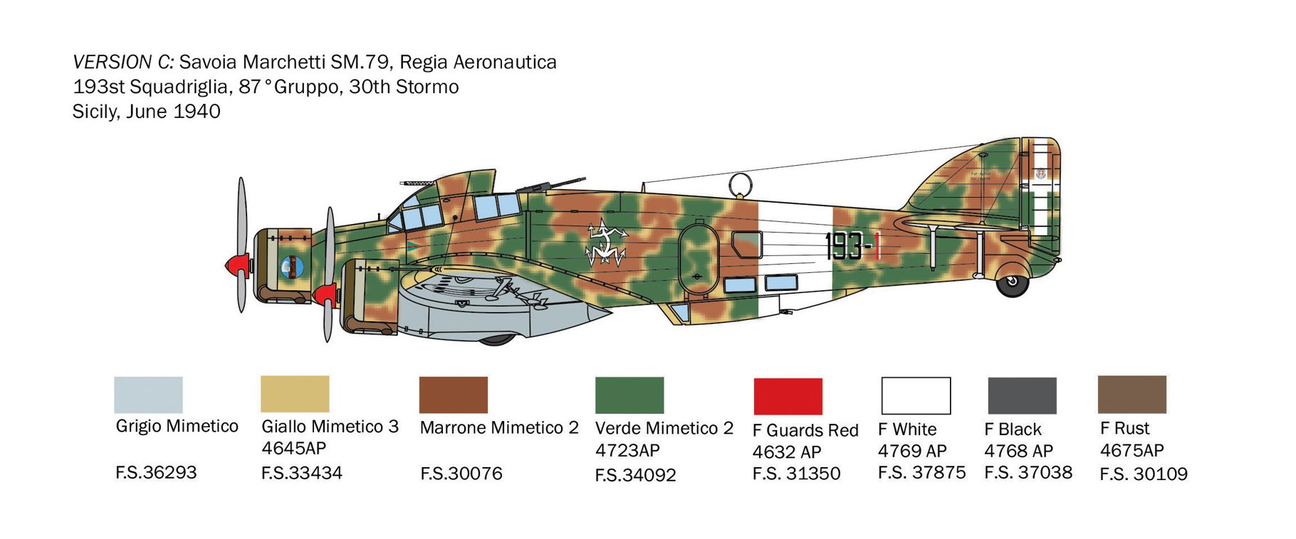 Italeri 1/72 Savoia-Marchetti SM.79 # 1412