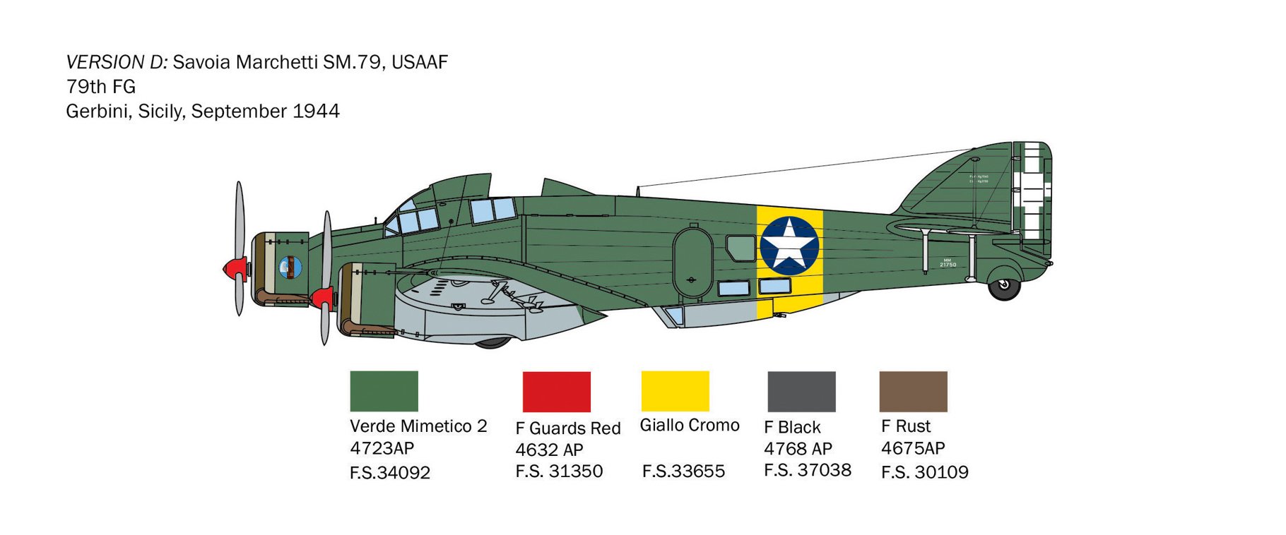 Italeri 1/72 Savoia-Marchetti SM.79 # 1412