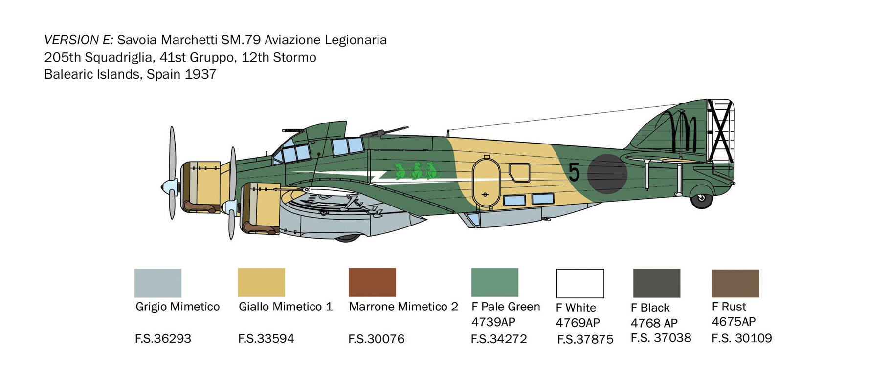 Italeri 1/72 Savoia-Marchetti SM.79 # 1412