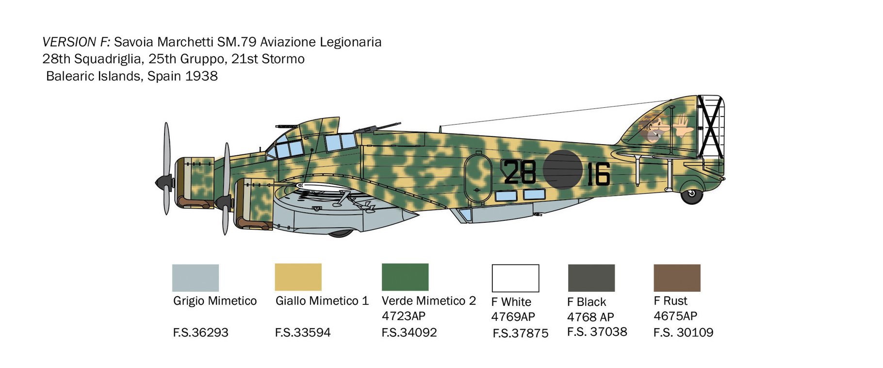 Italeri 1/72 Savoia-Marchetti SM.79 # 1412