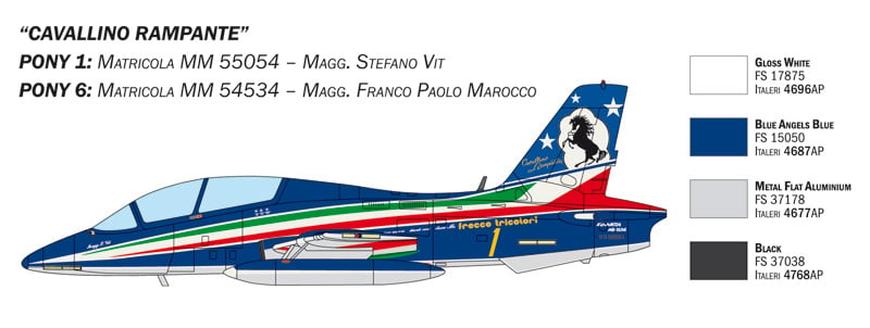 Italeri 1/72 Macchi MB 339 P.A.N. 60th Anniversary # 1461