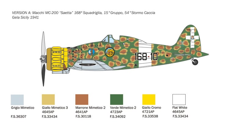 Italeri 1/48 Macchi MC-200 # 2815