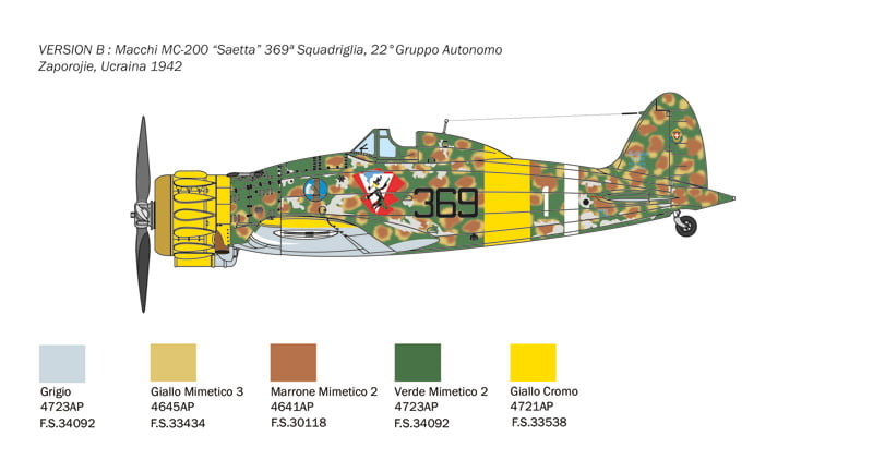 Italeri 1/48 Macchi MC-200 # 2815