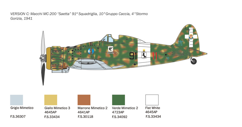 Italeri 1/48 Macchi MC-200 # 2815