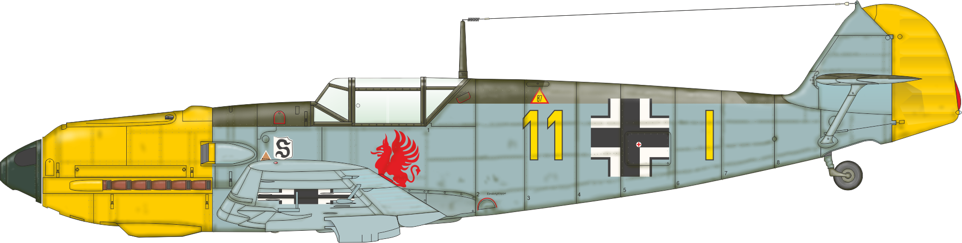 Eduard 1/48 Messerschmitt Bf-109E-1 ProfiPACK Edition Kit # 8261