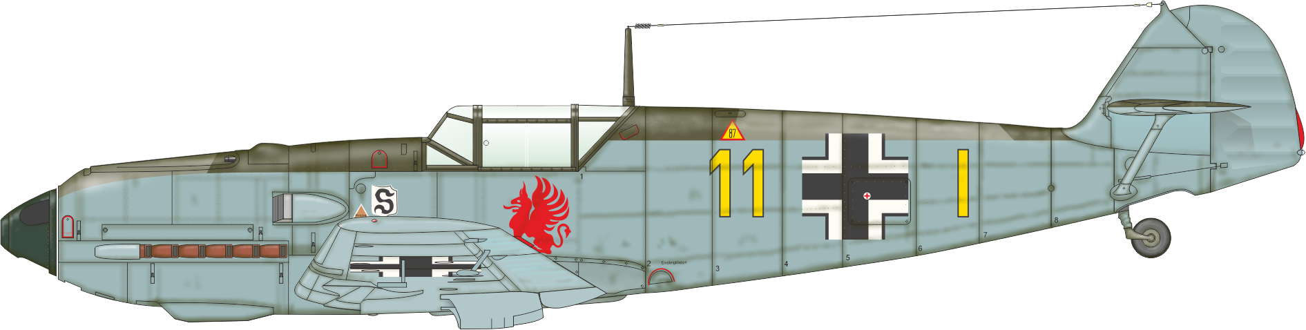 Eduard 1/48 Messerschmitt Bf-109E-1 ProfiPACK Edition Kit # 8261