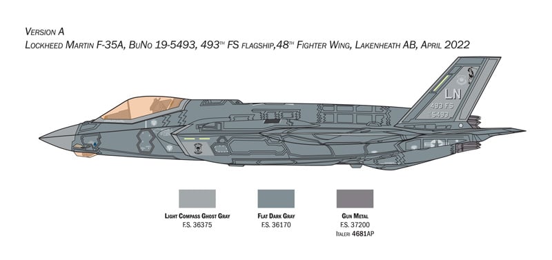 Italeri 1/72 Lockheed-Martin F-35A Lightning (Beast Mode) # 1464