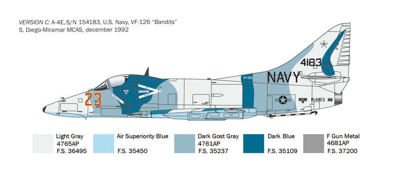 Italeri 1/48 Douglas A-4E/F/G Skyhawk # 2826