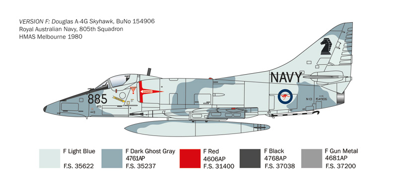 Italeri 1/48 Douglas A-4E/F/G Skyhawk # 2826