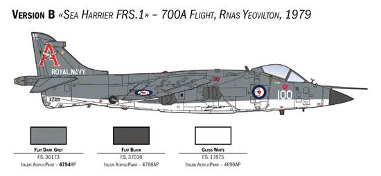 Italeri 1/72 Sea Harrier FRS.1 # 1236