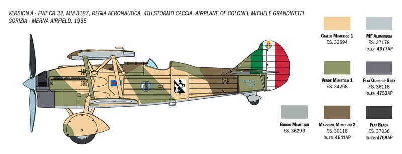 Italeri 1/72 Fiat CR.32 Freccia # 1438